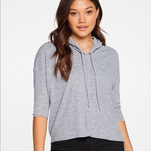 Chaser | NWT Linen Rib 3/4 Pullover